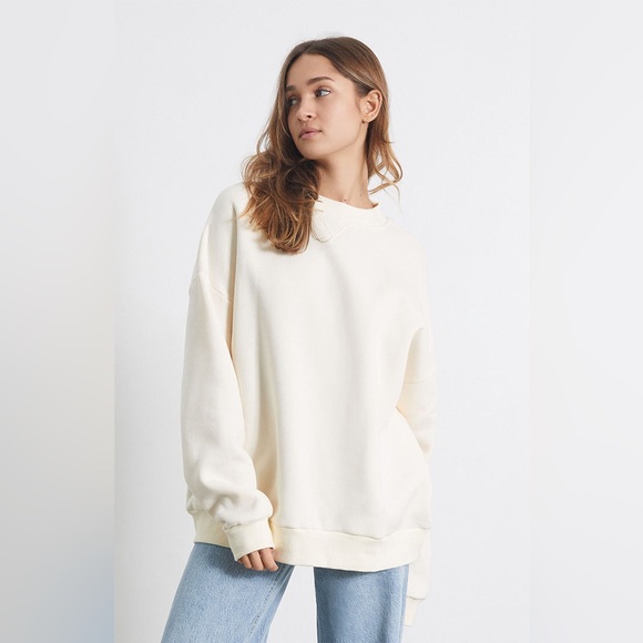 YLLW THE LABEL Let's Take A Trip Soon Crew Neck Sweatshirt Size Small Oversized - Picture 2 of 10